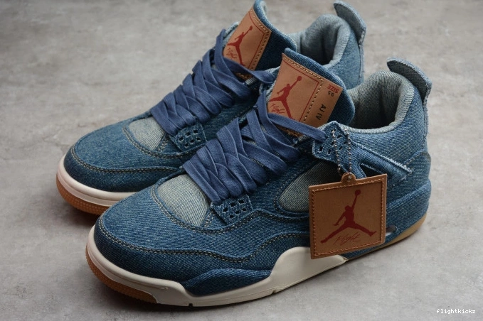 Levi's Denim Nike AO2571-401 Jordan x 4 Air 0713